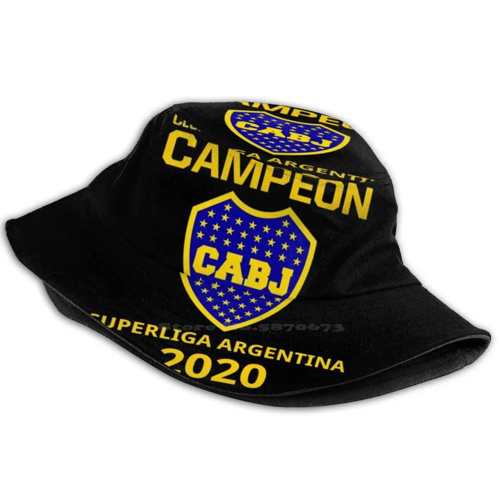 Club Campeon Cabj Superliga Argentina 2020 Pattern Hats Outdoor Hat Sun Cap Club Boca Juniors Campeon Cabj Superliga Argentina