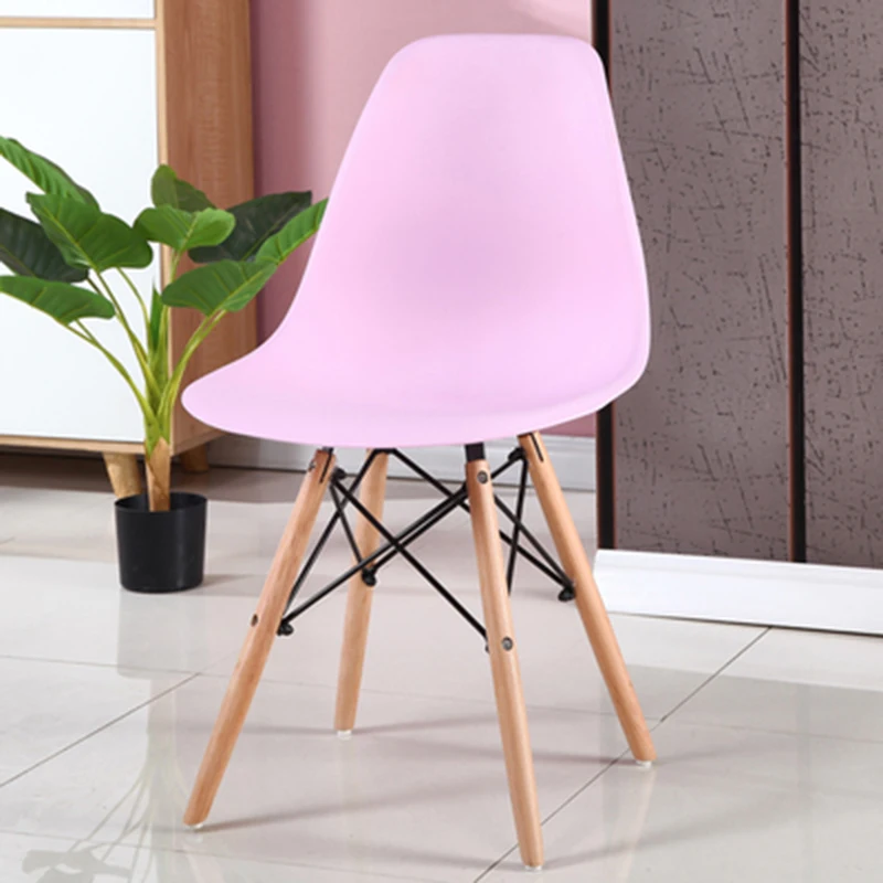 Dining chairs  Modern chair dining room furniture Simple Backrest Stool Nordic Negotiation Office Chair Solid Wood Leisure Chair