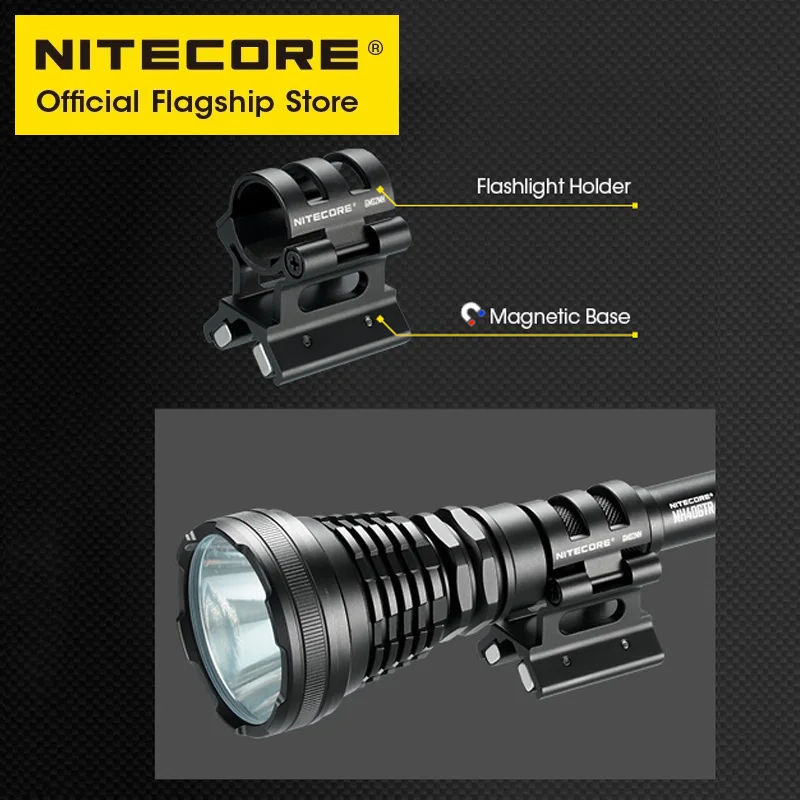 NITECORE-Soporte de arma para linterna táctica GM02MH, montaje de luz para cuerpo de 25,4 MM, SRT7GT, MH40GTR, MH12GTS, P12GTS