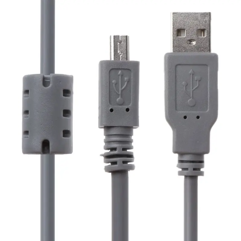 1 متر USB إلى Mini 8 دبوس موصل USB تهمة كابل الحبل لنيكون لكانون لسوني كاميرا رقمية 37MC #1