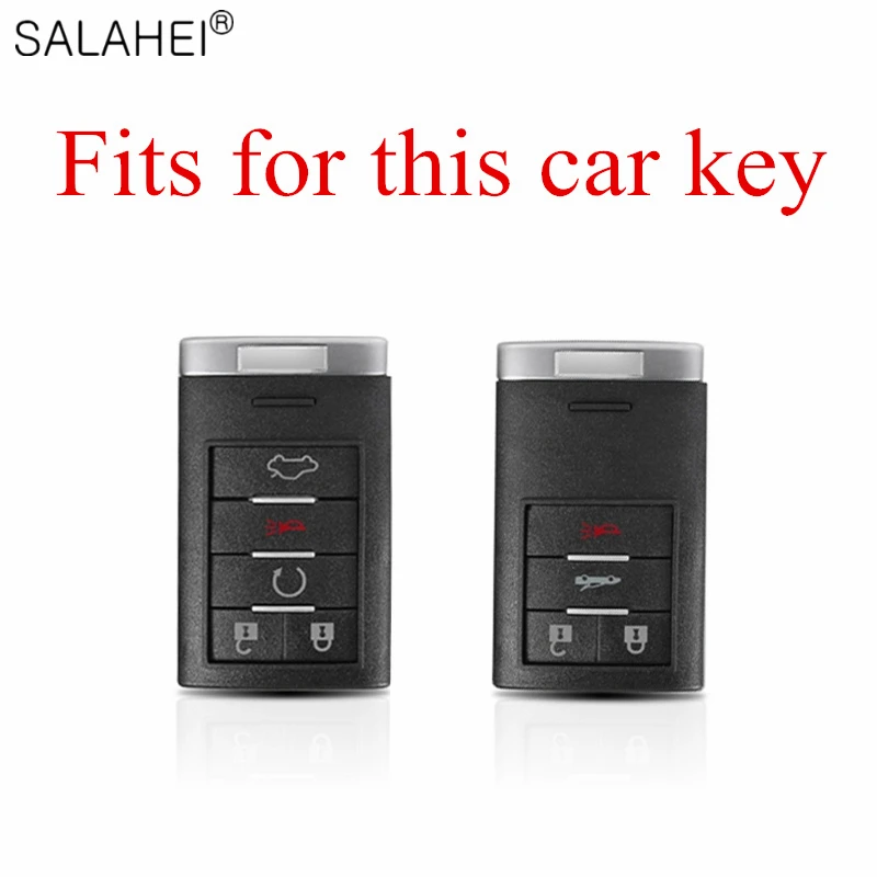 ABS Car Key Case Cover Bag For Cadillac Escalade SRX XTS ATSL SLS CTS STS ATS BLS Smart Keyless Entry Remote Auto Accessories