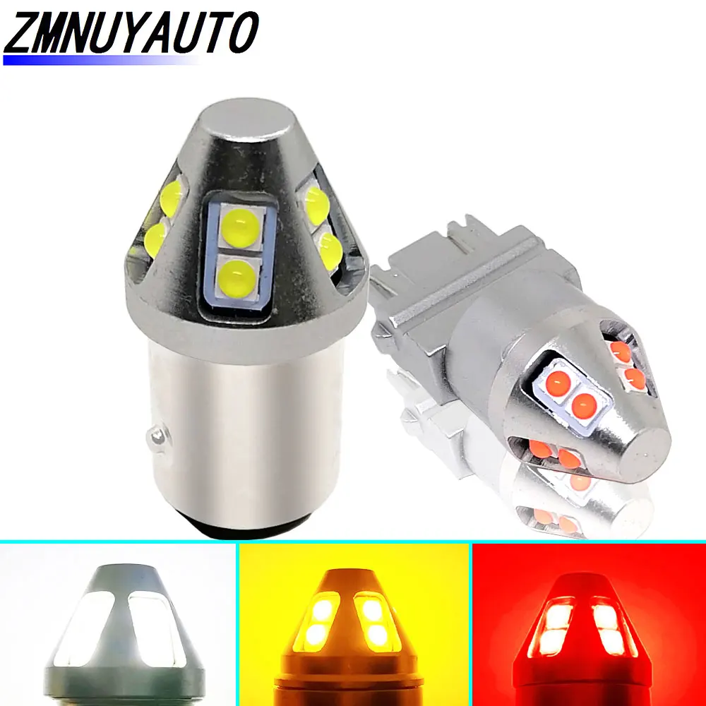 T20 LED 3157 P27W 7443 W21W 7440 PY21W P21W W21/5W led BAY15D BA15S BAU15S Led Car LED Bulb P21/5W Turn Signal Light 1156 Lamp