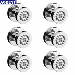 Bathroom Solid Brass Square Chrome Plated Body Shower Spray Jets Shower Head Sprayer Set Saving Water Massage Body Jet