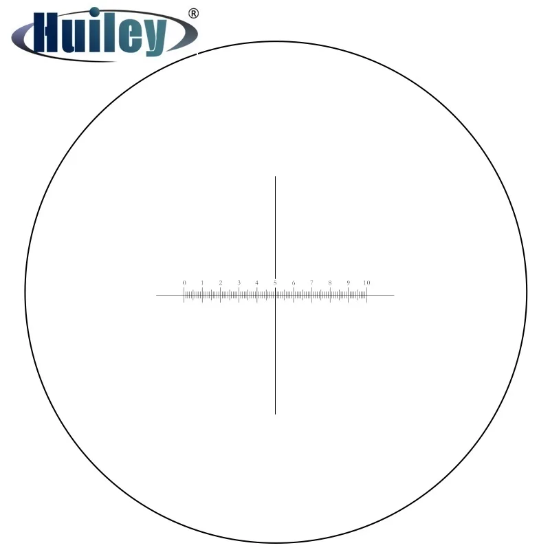 DIV=0.1 mm Microscope Slides Microscope Eyepiece Lens Micrometer Calibration Slide with Cross Scale Reticle