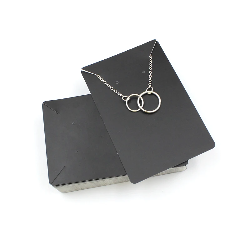 Tanstic Lot De 550 Cartes Pour Boucles D'Oreilles Avec Fermoirs Et Sacs Auto-Scellants - Blanc/Noir/Marron