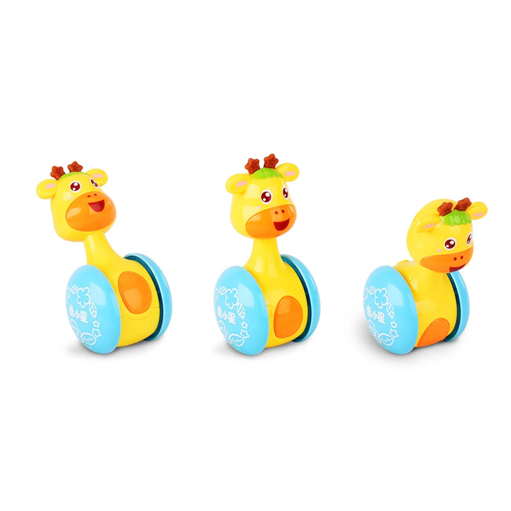 Baby Rattles Tumbler Doll Baby Toys Sweet Bell Music Roly-poly Learning Education Toys Gifts Baby Bell Baby Toys J0370