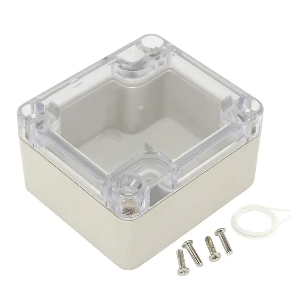 Waterdichte Transparante Pc Clear Cover Behuizing Plastic Doos Elektronische Project Case Instrument Elektrische Junction Box Behuizing