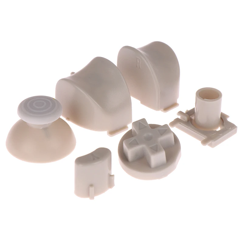 Gamecube L e R Full Set Botões, Direita e Esquerda Gatilho Botões D-Pad ABXY, Mod Kit para Nintend NGC Controller, 1 Conjunto