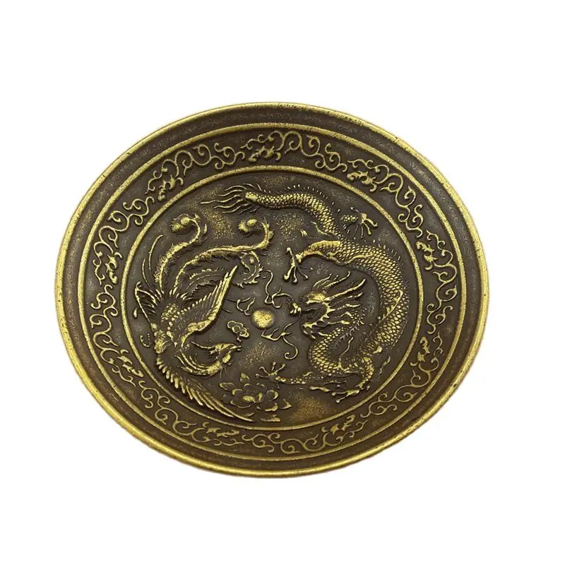 China's Old Beijing Old Goods Dragon And Phoenix Pen Washing With Embossed Pattern