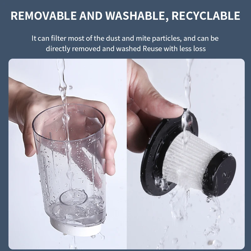 Aspirapolvere domestico ricaricabile senza cordone delfino bianco per l'home Office Car Pet Hair 12000Pa aspirapolvere portatile