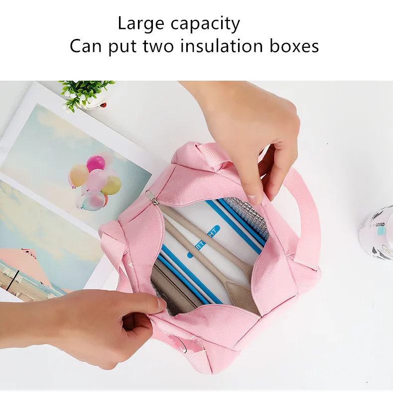 Portable Insulated Thermal Food Picnic Lunch Bag Box Tote Cartoon Tote Food Fresh Cooler Bags Pouch For Women Girl Kids Children