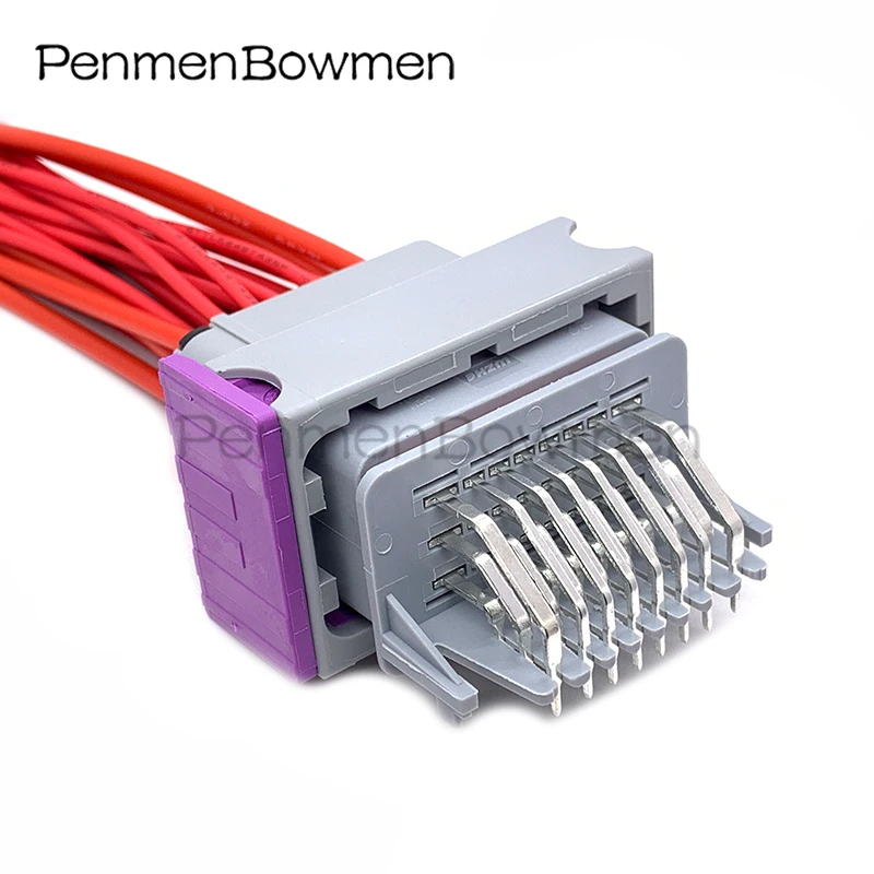 1 Set 24 Pin Auto FCI Oil Gas Computer Board ECU Electrical Cable Connectors Wire Harness Plug HCCPHPE24BKA90F 211PC249S0005