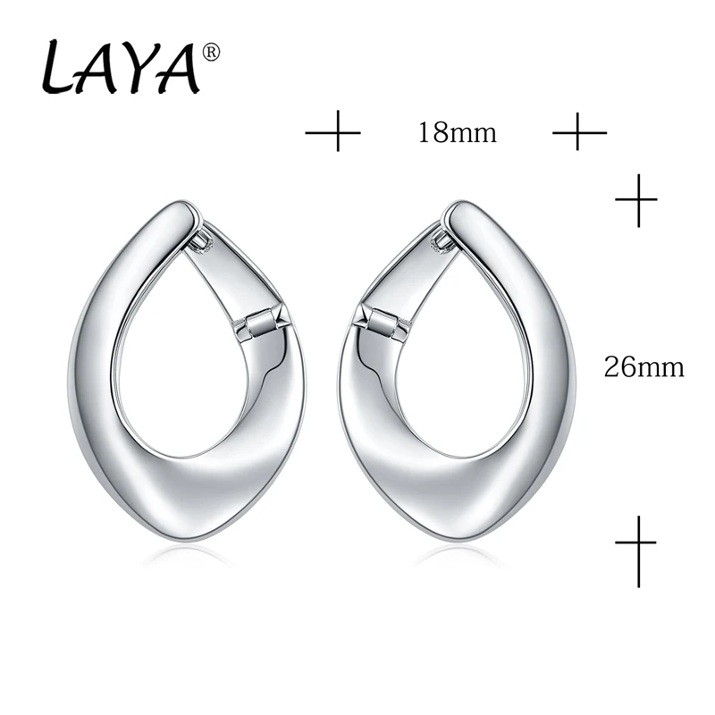 LAYA Drop Earrings For Women Mother\'s Day Oval Shape Personalized Design 925 Sterling Silver Original Luxury Jewelry 2026 Trend