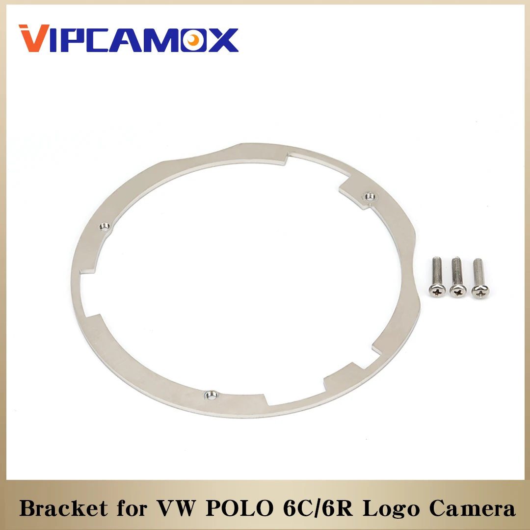 

Bracket Frame for VW POLO 6C/6R Logo Flipping Camera with 3 Bolts for Reverse Camera Emblem Rearview Camera for POLO R/6C/6R/GTI