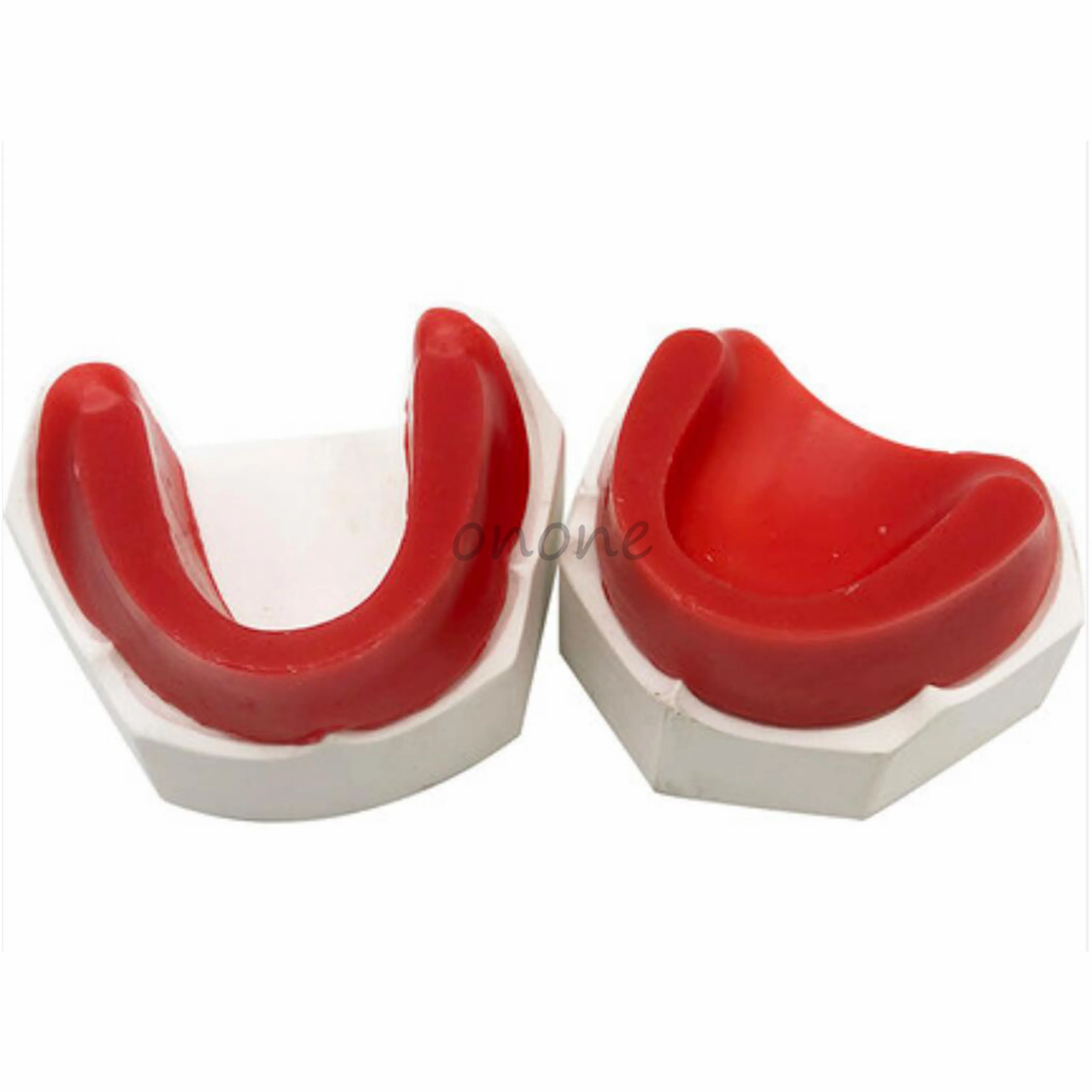 

1pcs Wax Embankment Model of Edentulous Jaw Plaster Base Soft Wax Dental Model Student Learning Teaching Model