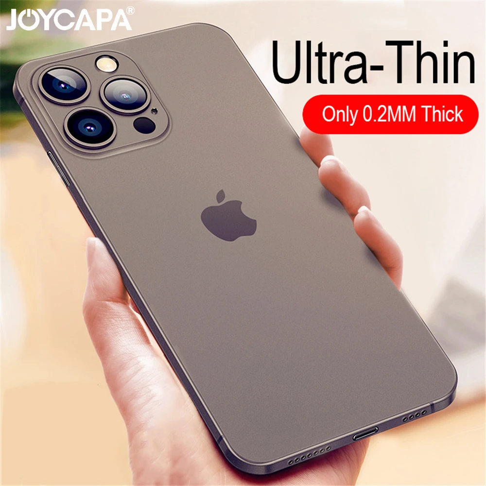 Ultra Thin Matte PP Case For iPhone 16 15 14 13 12 11 Pro Max XR XS 7 8 Plus SE Mini Luxury Shockproof Frosted Hard Cover Bumper