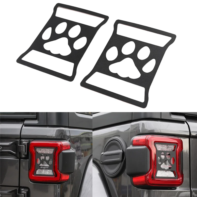 

Metal Lamp Hoods Rear Tail Light Cover Decoration Guard Trim For Jeep Wrangler JL 2018 2019 2020 2021 2022 2023+ Accessories