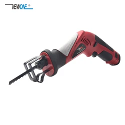 2000mAh 12V Lithium Reciprocating Saw Cordless Saber Saw Portable Electric Jig Saw with Adjustable Speed for Wood Metal Cutting