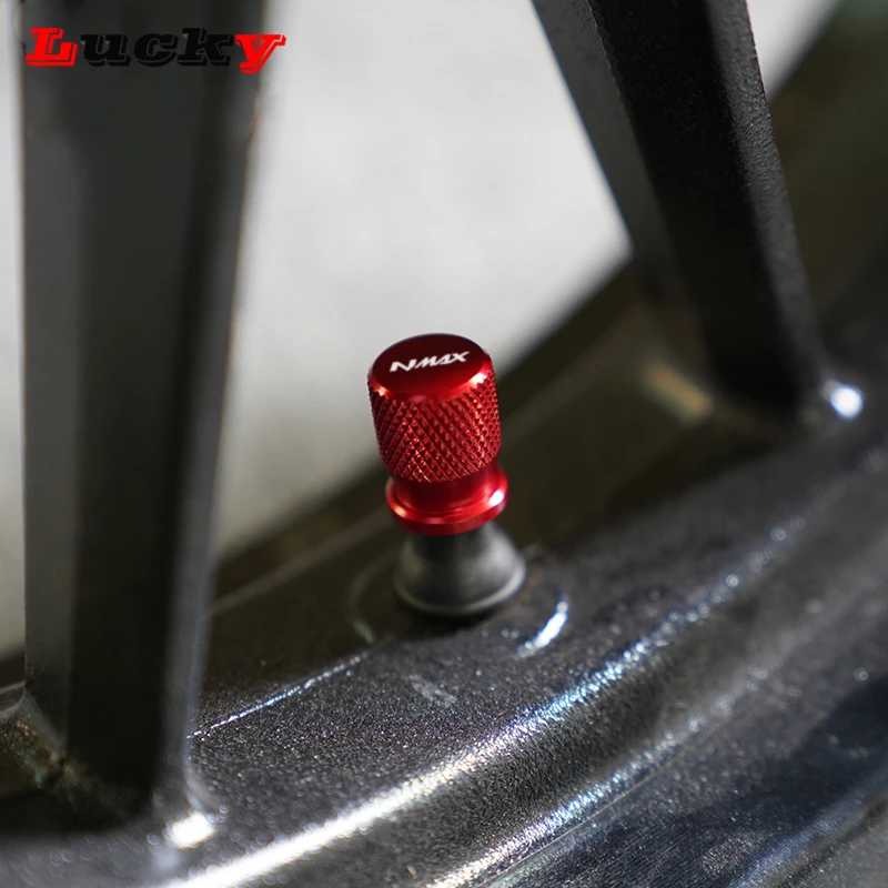 8 colors Newest  CNC Aluminum Tyre Valve Air Port Cover Cap Motorcycle Accessories For Yamaha Nmax N-max 125 155 2017 2018 2019