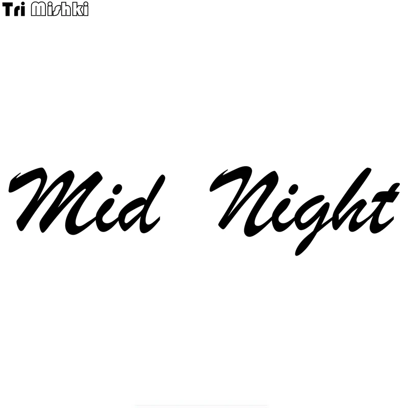 Tri Mishki HZX862# mid night racing club car sticker funny Vinyl Decals Motorcycle Accessories Stickers