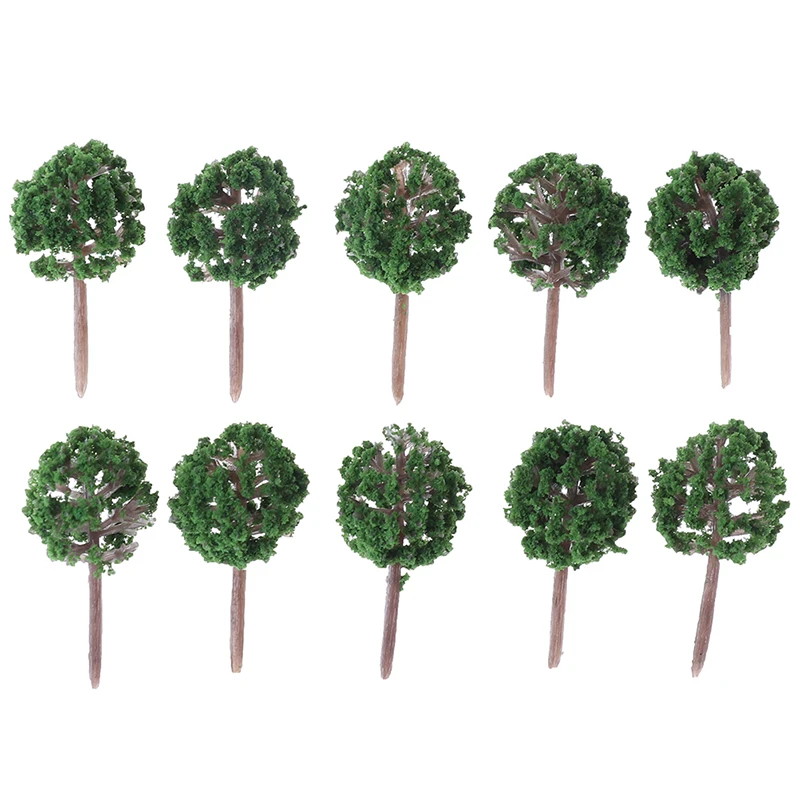 10pcs Ball-shaped Flower Model Trees Mixed Tree Model Landscape Trees Train Layout Garden Scenery Miniature 