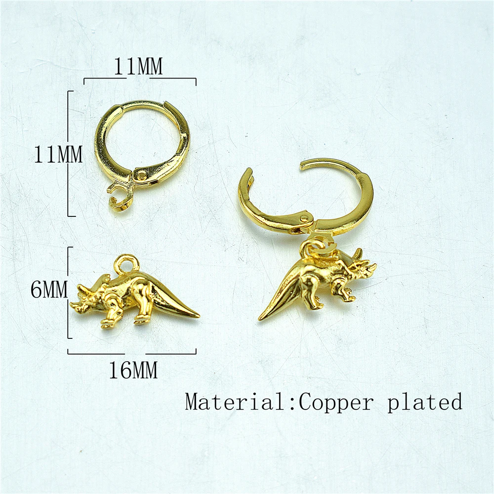 AnImaI HIp Hop DInosaur Tyrannosaurus Rex Women's CIassIc Geometry Pendant Ear BuckIe EarrIngs SImpIe GIft FashIon HIgh QuaIIty