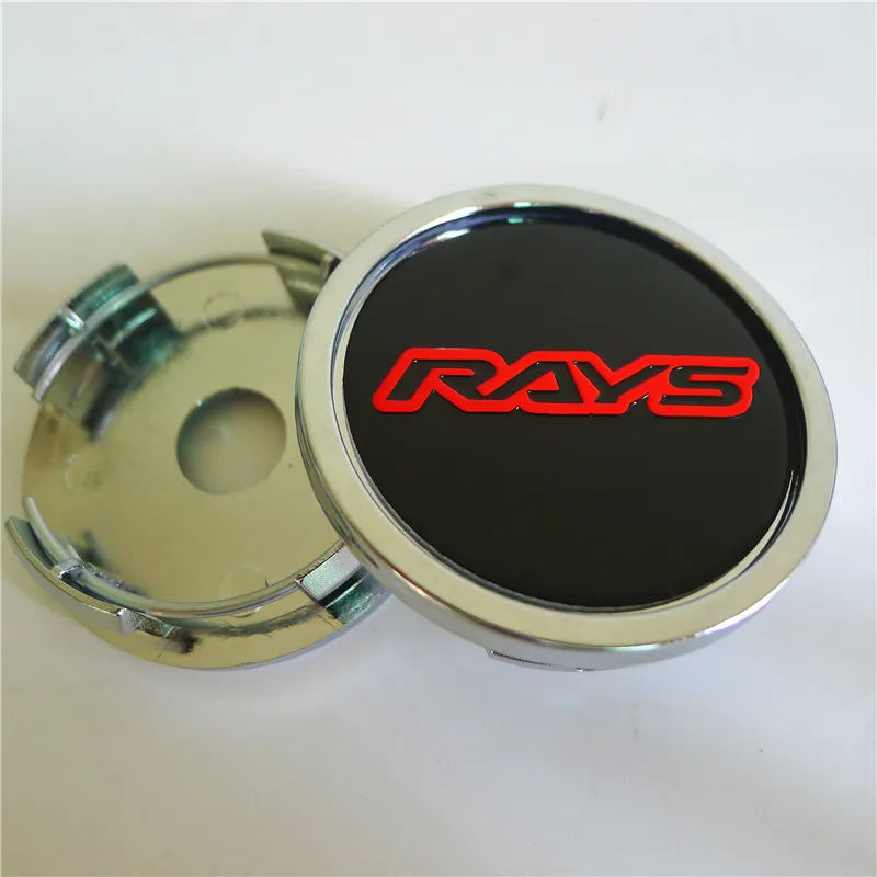 4Pcs 58mm For Rays Volk Racing Wheel Center Hub Caps Car Styling Cover 50mm Emblem Badge Logo Auto Rims Cover Accessories