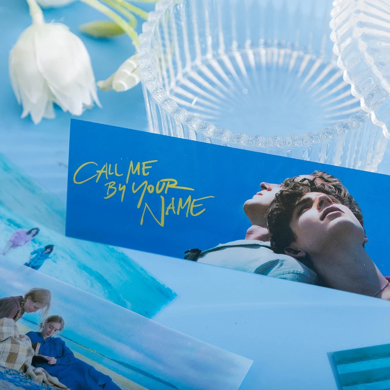5 Sheets Movie series please call me by your name Bookmarks translucent index Decorative Bookmark Office Student supplies