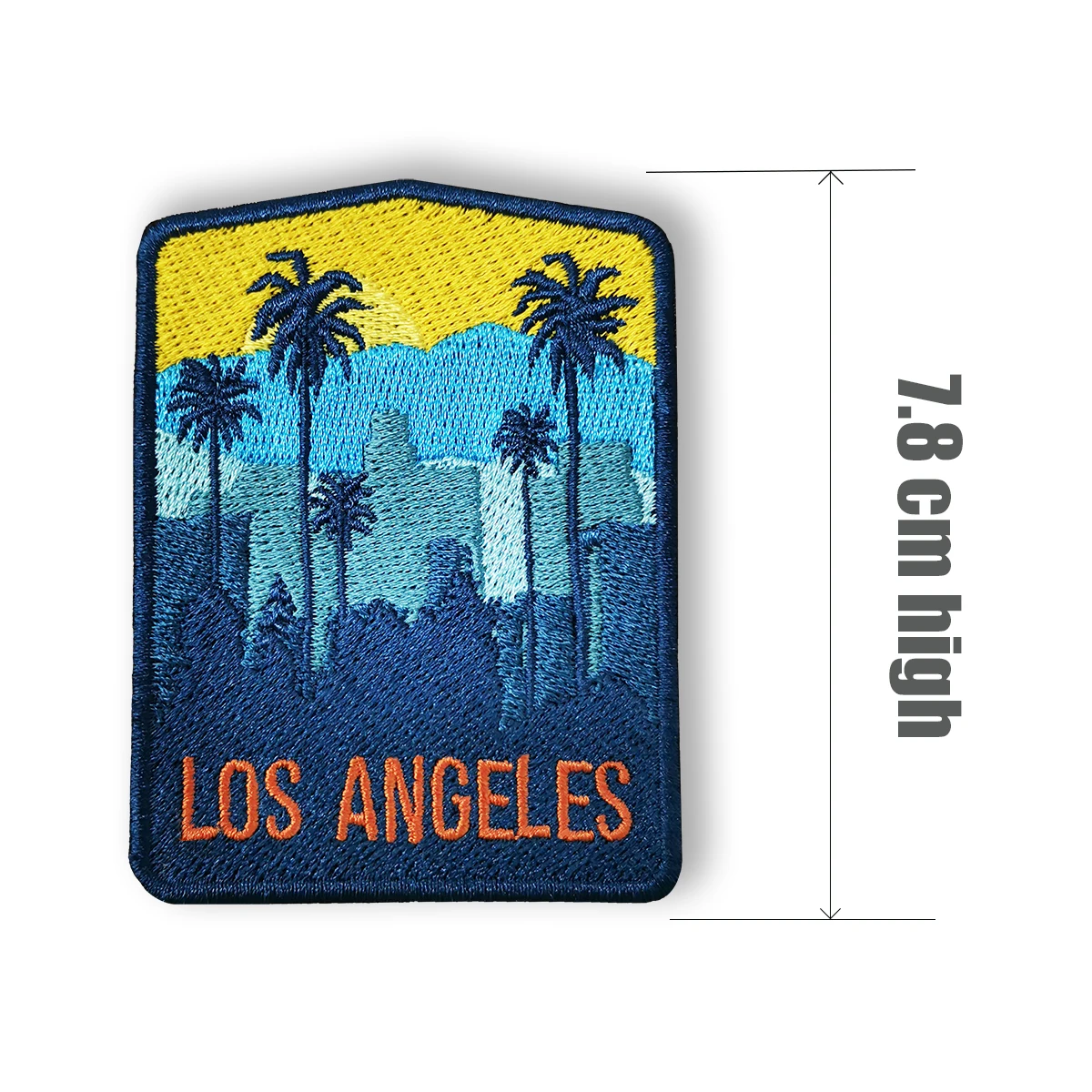 LOS ANGELES City View Embroidery Patches for Clothing Iron on Patches for Clothes Cheap Sewing Appliques for Clothing