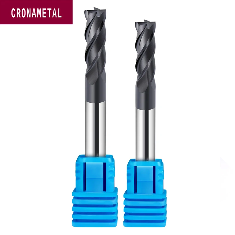 CRONAMETAL 4 flutes Carbide End Mill CNC Milling Cutter Special For stainless steel/Inconel/Nickel