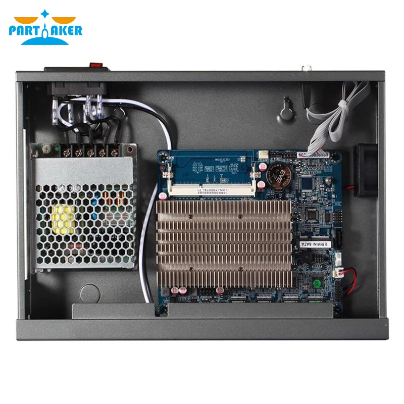 Alat Firewall Partaker R1 Intel Celeron J4125 untuk PfSense dengan 4*82583V/82574L Perangkat Keras Firewall Lan 8G RAM 128G SSD