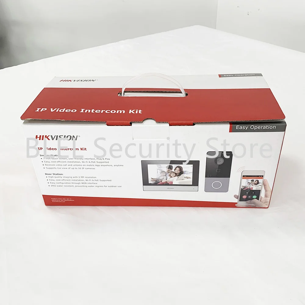 HIKVISION DS-KIS603-P(C) Multi-language 802.3af POE Video intercom KIT,include DS-KV6113-WPE1(C) & DS-KH6320-WTE1 & PoE Switch