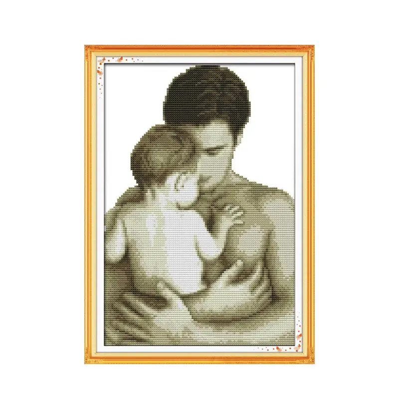 Lovely Baby Cross Stitch Kit DIY Paternal Love Pattern Embroidery Kit 11CT 14CT Needlework Sewing Kit Home Decoration Painting