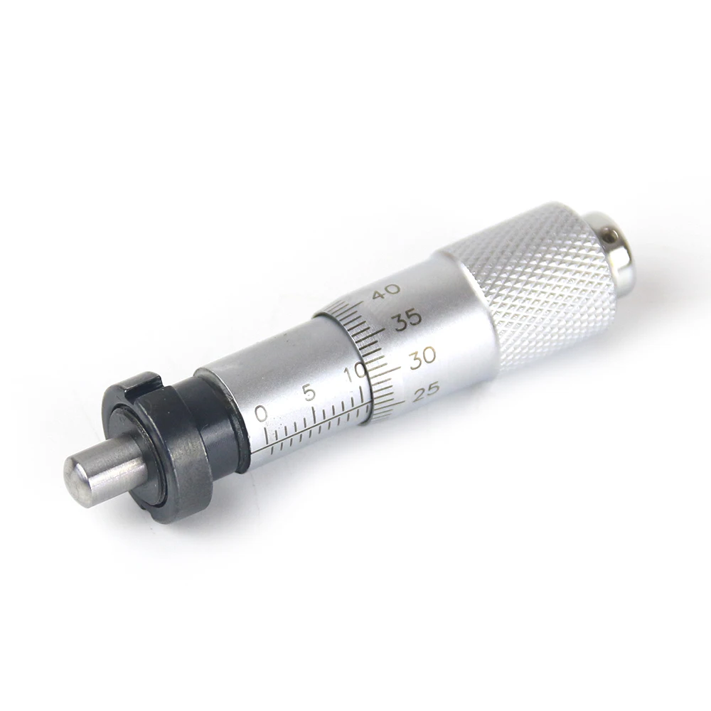 Imagem -04 - Round Needle Plat tipo Medida Ferramenta Knurled Ajuste Knob Micrômetro Cabeça Suave Medição Rotação Prata Faixa 013 mm