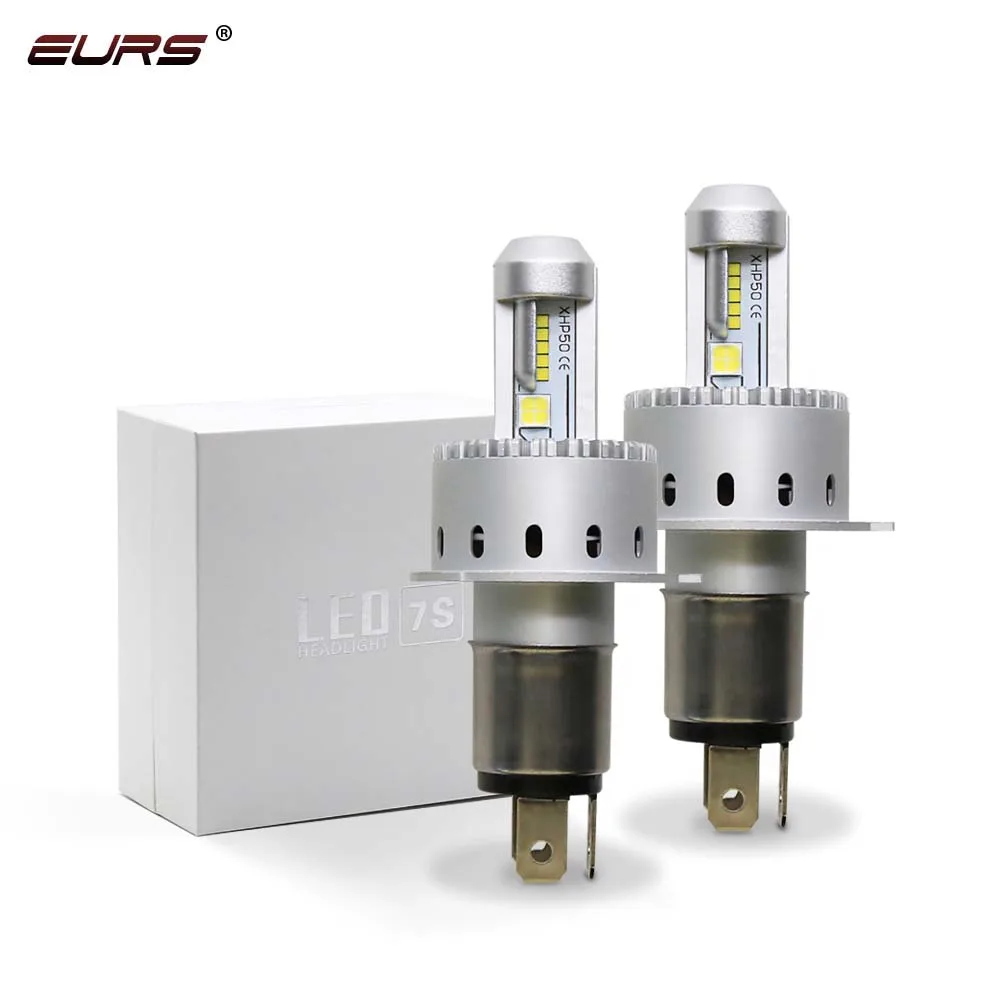 H4 LED H7 Bulb XHP-50 Auto Headlamp 7S 40W 8000LM H1 H11 9005 HB3 9006 HB4 9012 6500K canbus Wireless integrated Car Styling