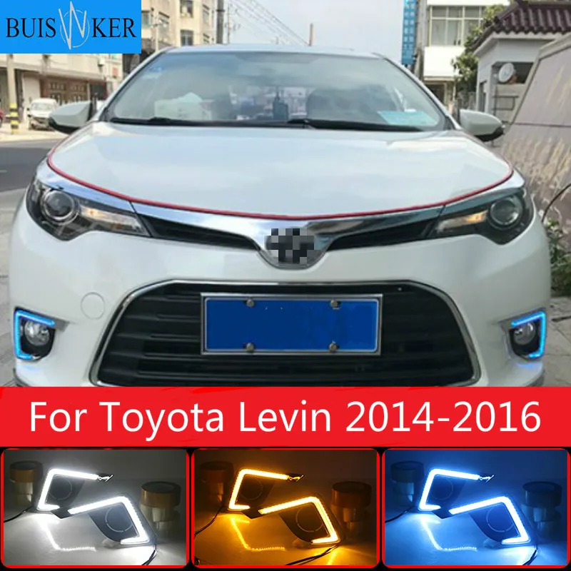 

2pcs For Toyota Levin 2014-2016 Car LED Daytime Running Lights DRL /Turn Signal Lamp