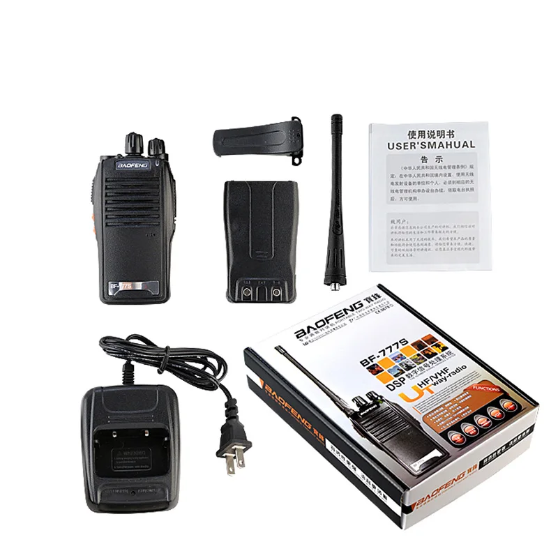 2PCS/LOT  Original BAOFENG BF-777S  wireless walkie talkie handheld handy talkie similar as baofeng 888 16chs uhf radios