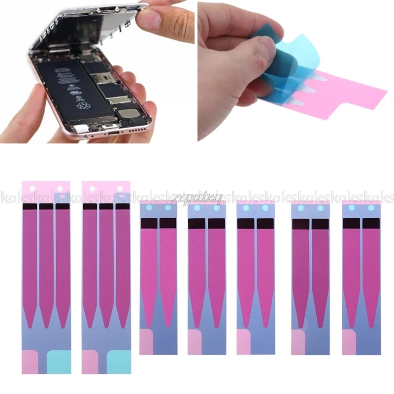 Battery Adhesive Sticker for 6 & 6S Plus 5S 7 7Plus 5 Double Tape Pull Trip Glue Replacement Parts Au17 dropship