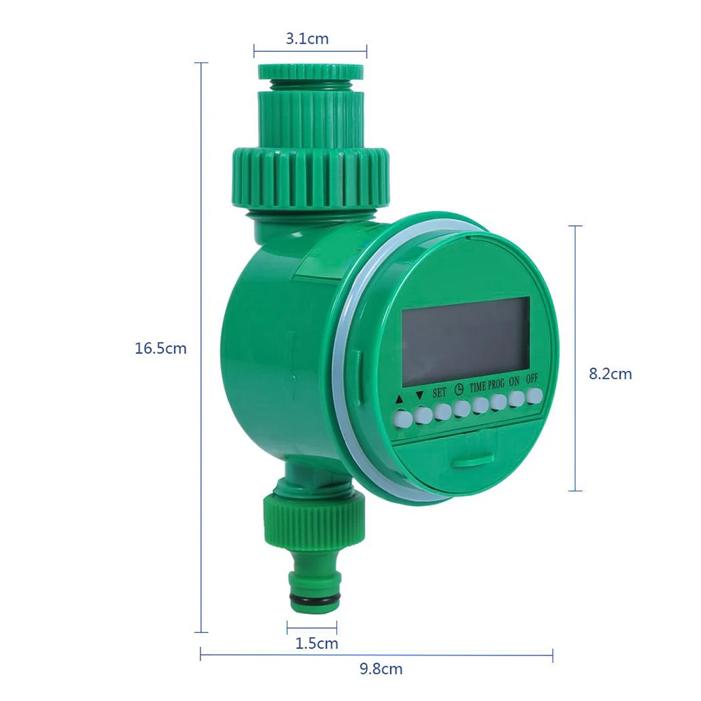Automatic Digital LCD Electronic Home Garden Irrigation Controller Programs Watering System Ball Valve Water Timers