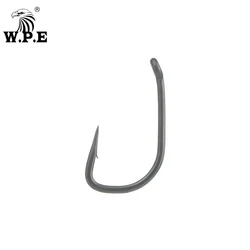W.P.E 30pcs/50pcs/lot Fishing Hook Size 2#/4#/6# Barbed Fishing Hook High-Carbon Steel Carp Fishing Tackle Fishing Accessories