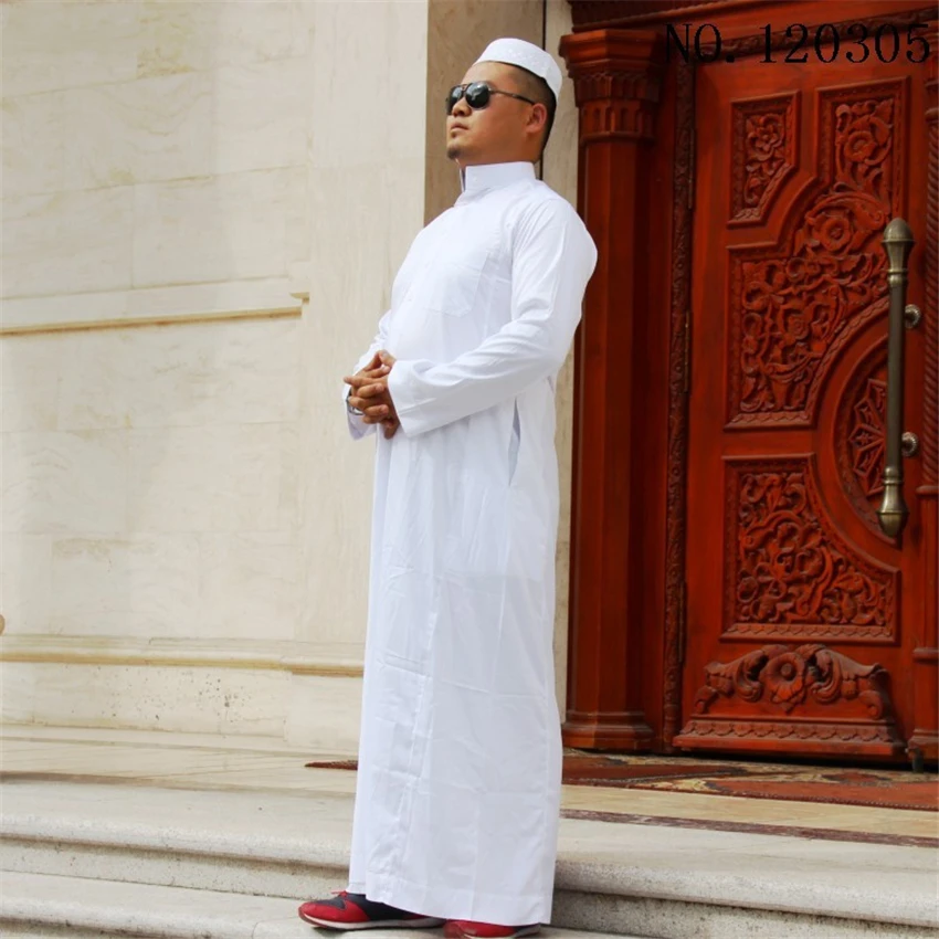 

7Color Men Muslim Robes Islamic Clothing Dubai Arabic Abaya Kaftan Eid Mubarak Prayer Maxi Jubba Thobe Man Traditional Costume