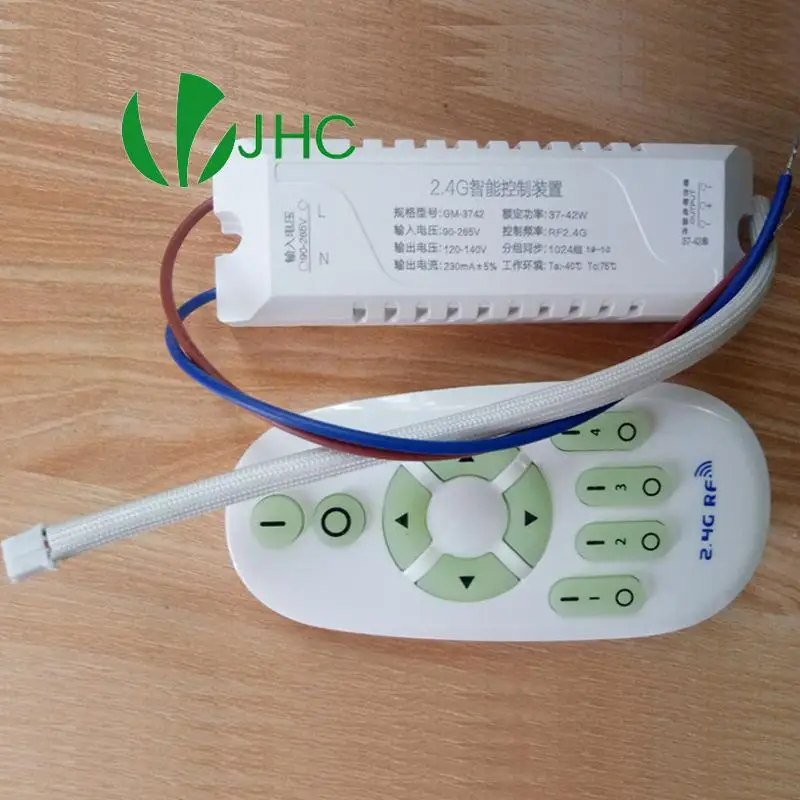 Constant current dimmable led driver 4W to 42W various power,2.4G intelligent stepless dimming color temperature remote control