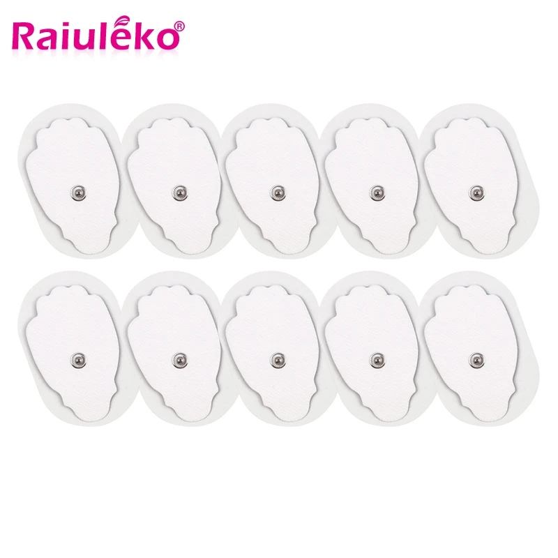 

10Pcs Sector 4.5*7.3cm Electrode Pads Physiotherapy Patches Replacement for Tens Massagers Machine Electronic Muscle Stimulator