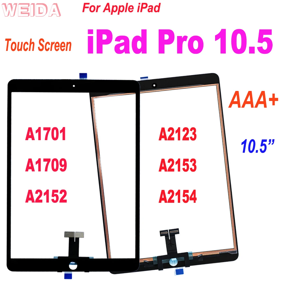 10.5” Touch For Apple iPad Pro 10.5 Touch Screen Digitizer Sensor for iPad Pro 10.5 A1701 A1709 A2152 A2123 A2153 A2154 Glass