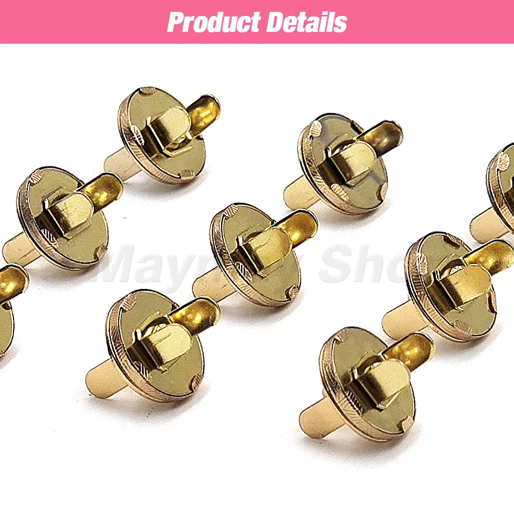 10sets/lot 10mm-18mm Magnetic Buttons Bags Magnet Automatic Adsorption Buckle Wallet Buttons Metal Thin Buttons Snaps With Tool