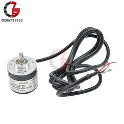 600/2400 Pulse Incremental Rotary Encoder DC 5V-24V 1 2 Phase AB Photoelectric Encoder 600P/R for Rotational Speed Angle