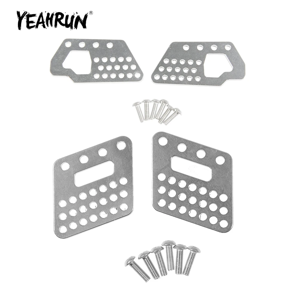 YEAHRUN 2Pcs Aluminum Alloy Front / Rear Shock Mounts for Axial Wraith 90018 1/10 RC Crawler Car Upgrade Parts