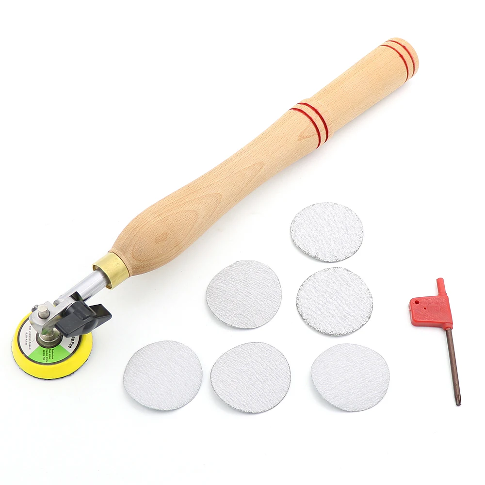 Wood Bowl Sander Sanding Tool With Sanding Disc For Lathe Wood Turning Tool Woodworking