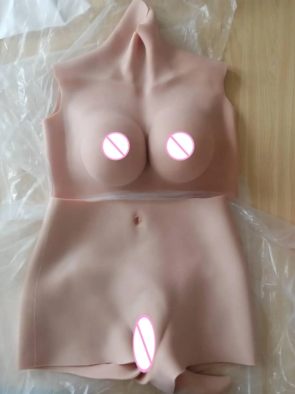 D CUP Silk Cotton Filler Fake Artificial Boobs Breast Forms and Vagina Panties Crossdresser Shemale Drag Queen Transgender