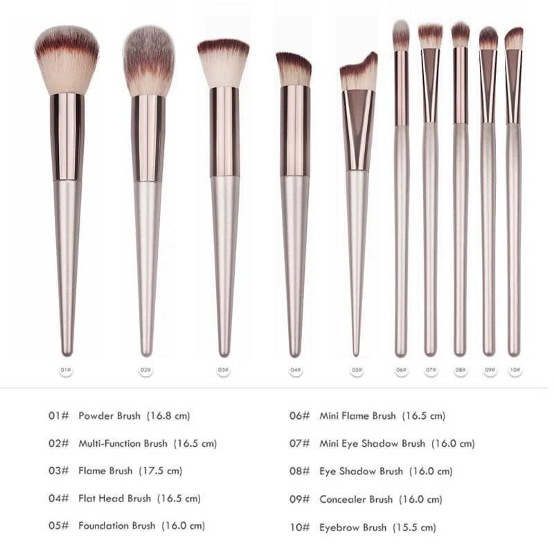 Luxury Wooden Makeup Brushes for Foundation Powder Blush Eyeshadow Concealer Lip Eye Make Up Brush Cosmetics Beauty Tools